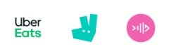 Delivery platforms logos