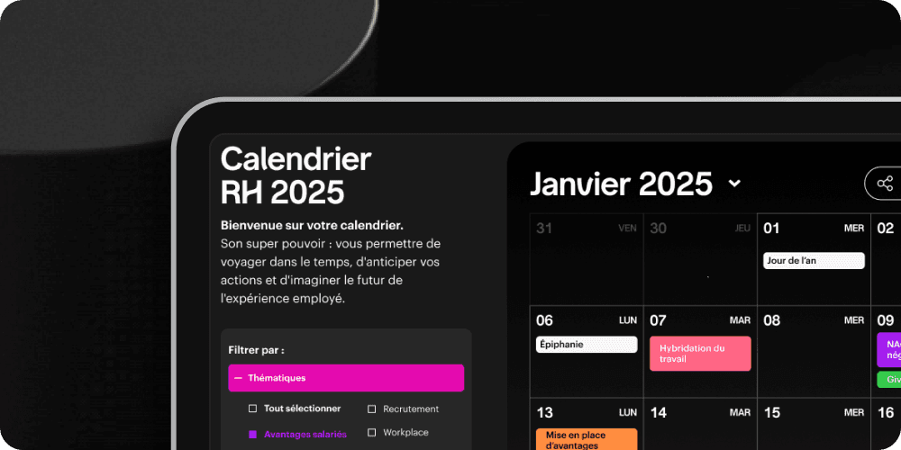 Calendrier RH 2025 - Swile